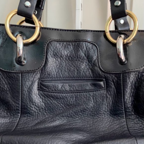 A Makowsky purse--black leather, large and rectangular - Picture 6 of 6